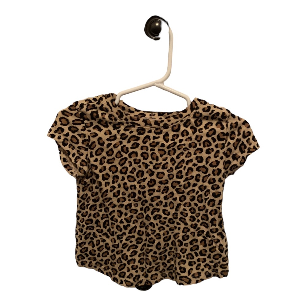 Old navy cheetah print shirt for toddler girl size 18-24 months! - Picture 1 of 2
